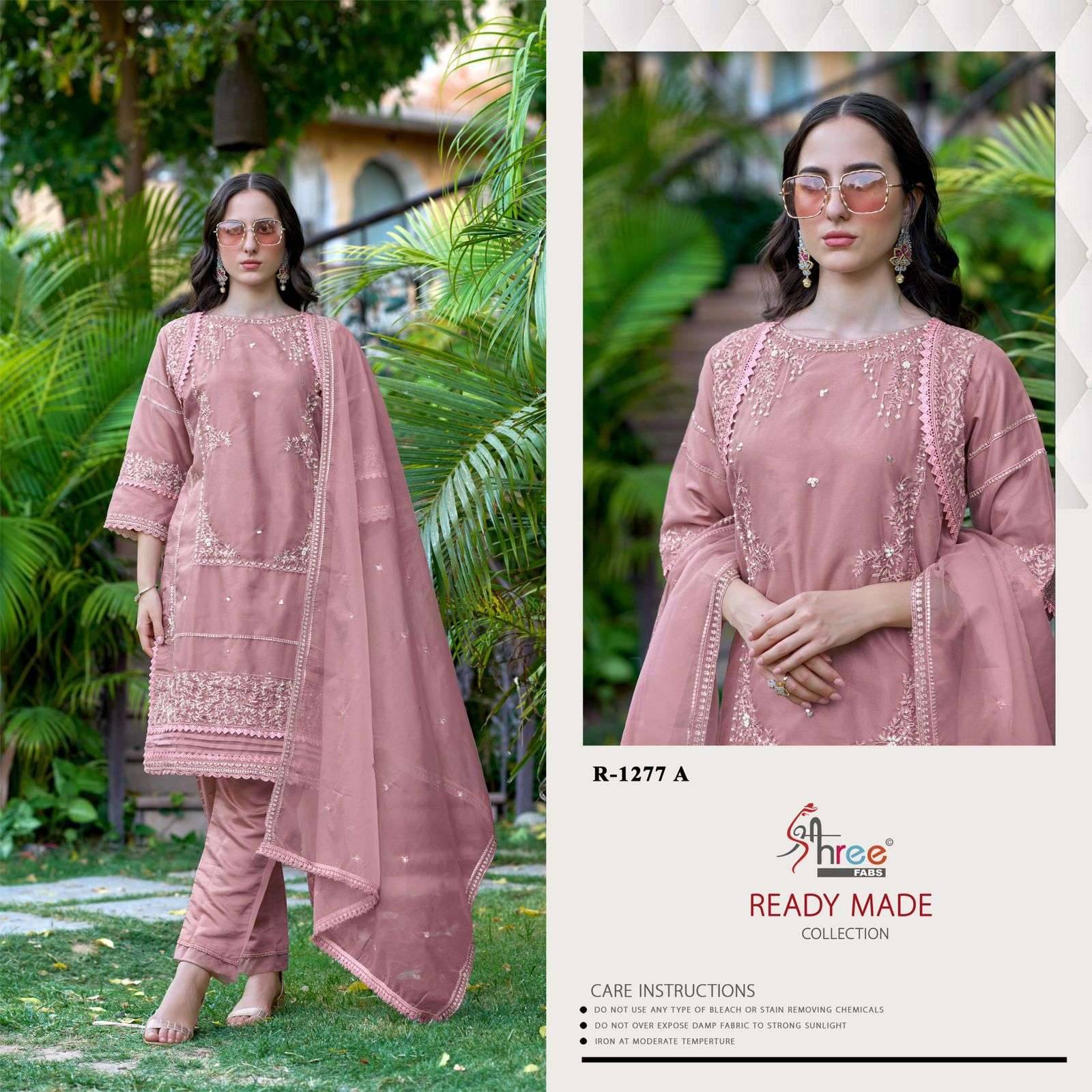 1277 Colors BY Shree fabs 1277 a TO 1277 d SERIES Pakistani Stylish Beautiful Colourful Printed & organza readymade Dresses At Wholesale Price